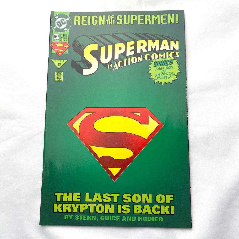 Superman in Action Comics No. 687, Jun. '93, DC Comics